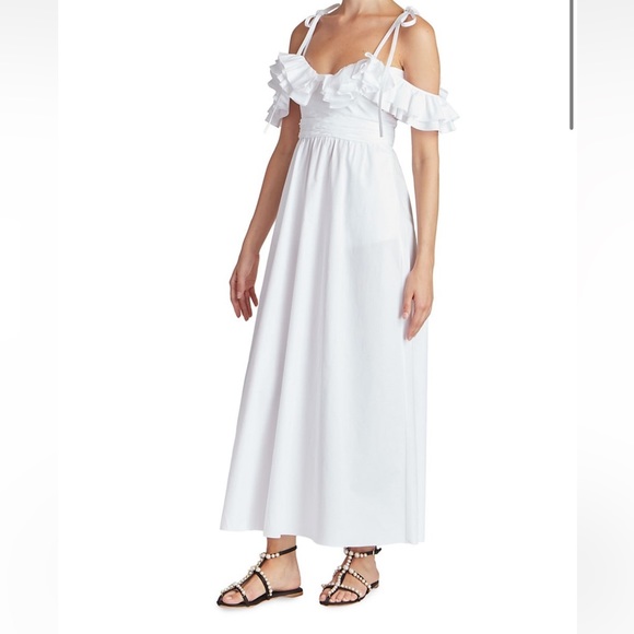 Giambattista Valli Maharani Satin & Faux Pearl Flat Sandals - Picture 11 of 15